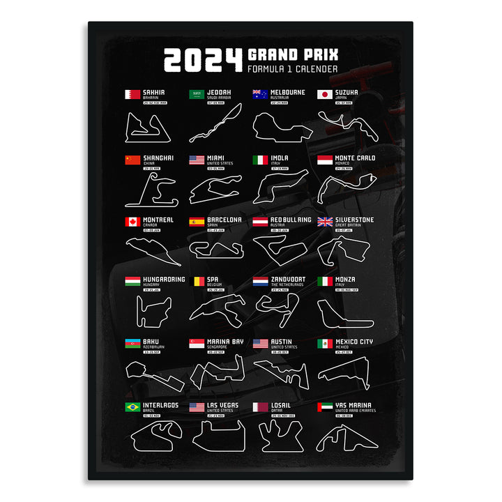 F1 2024 Grand Prix Calendar