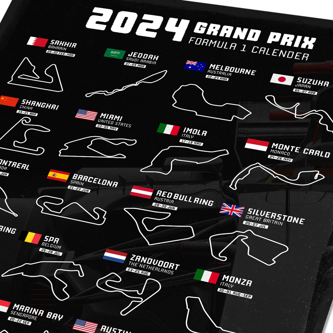 F1 2024 Grand Prix Calendar