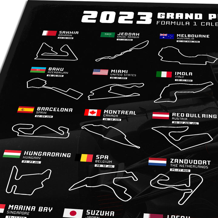 F1 2023 Grand Prix Calendar