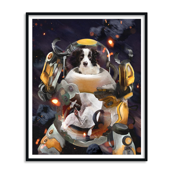 Space Robot Pet Portait